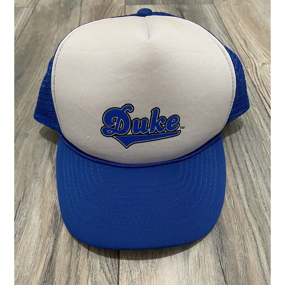Vintage Duke University Blue Devils Mesh Snapback Trucker Hat